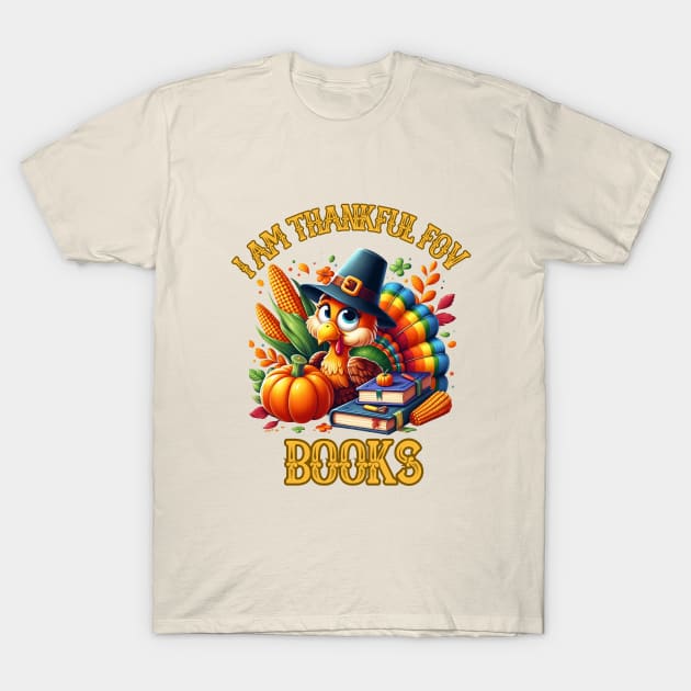 Thanksgiving Librarian T-Shirt by BukovskyART